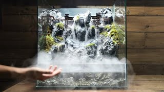 making a giant statue mini waterfalls | Micro Landscape | Paludarium
