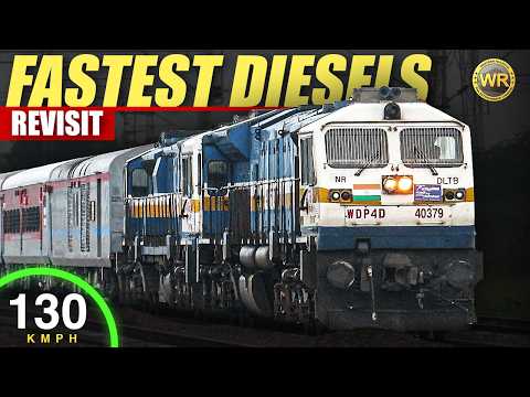 Dangerous High Speed Diesel Trains up to 130 KMPH | Indian Railways