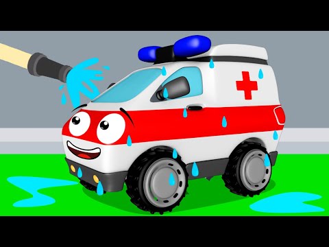 🚒 Ambulance Adventure! | Fire Truck & Police Car Save the Day 🚑🚓