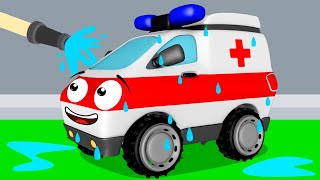 🚒 Ambulance Adventure! | Fire Truck & Police Car Save the Day 🚑🚓