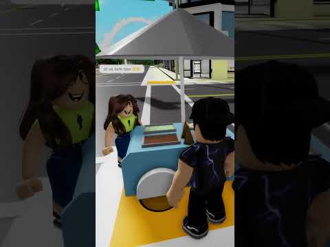 Inventei de vender sorvete no brookhaven e olha no que deu! 🙄  #roblox #viral #shorts