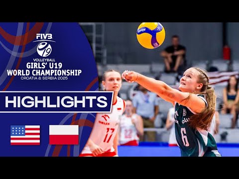 USA 🇺🇸 vs. Poland 🇵🇱 - Highlights | Girls’ U19 World Champs ...