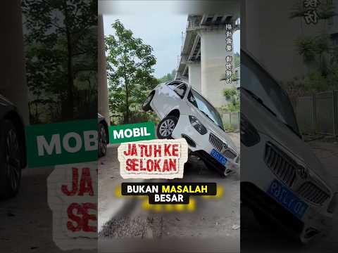 Mobil Jatuh ke Selokan ❓ Begini Solusinya 🚘💥 #tipsmengemudi #tipsmobil