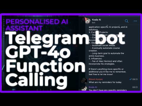 OpenAI GPT 4o Telegram bot with Funtion Calling