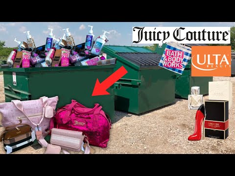 Dumpster Diving- Found an INSANE Ulta Makeup & Perfume JACKPOT + Name Brand Purse SCORE!!!