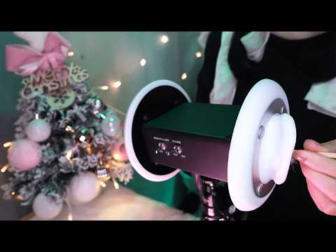 ASMR Ear Massage and Ear Cleaning at Christmas to Help You Fall Asleep 🎅 3Dio / 耳かき