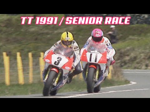 Isle of Man TT Races 1991 | Senior Race | Joey Dunlop vs Steve Hislop