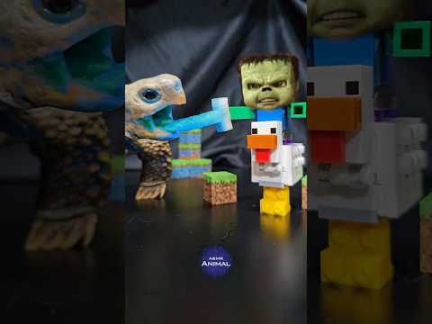 Minecraft ASMR Mukbang Eating Chicken Jockey 🐔 Turtle Tortoise