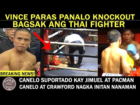 BREAKING NEWS: Vince Paras BINUGB0G ang Thai Fighter na si Sarawut Thawornkham Panalo TKO sa Round 4