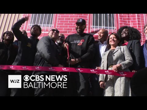 YouTube video thumbnail: Carmelo Anthony's "House of Melo" Exhibit Opens at Baltimore's Historic Pratt Library