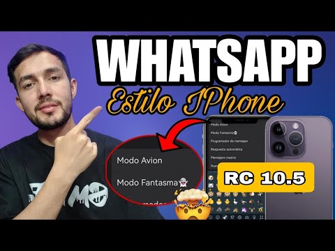 ✅ Nuevo whatsapp estilo iphone 2024 | ULTIMA ACTUALIZACION RC 10.5 💫