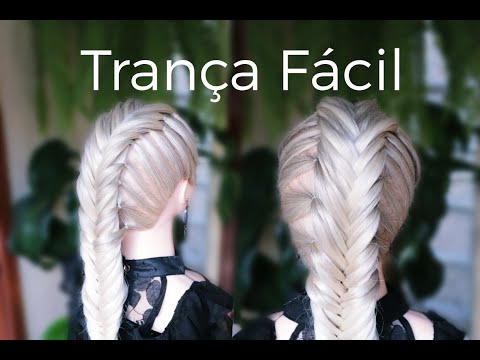 penteado moicano com trança