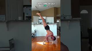 I Make a video Every Week until One arm Handstand - Part 42 #handstand #shorts #onearmhandstand