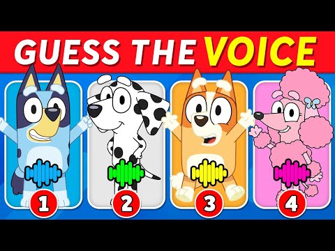 Guess the Bluey Characters by Their Voice 🔊🐶🤔 Bluey, Bingo, Bandit, Socks