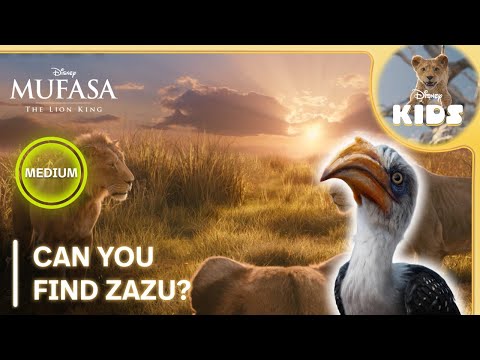 Can You Find Zazu? 🔍 | Level: MEDIUM | Mufasa: The Lion King | Disney UK