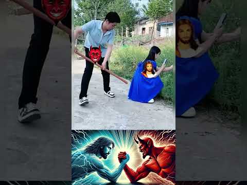 Jesus VS Satan.  #jesus #god #marvel #foryou #funny #yeshu #viral #memes #christ #respect