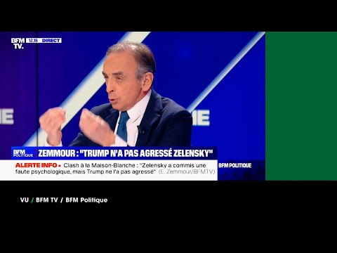 VU du 03/03/2025 : Zemmour "c'est le même mouvement idéologique"