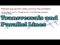 Exploring Transversal Angles with Parallel Lines