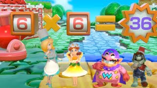Super Mario Party: Rosalina vs Daisy vs Wario vs Mario Minigames Battle