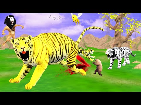 गर्भवती बाघिन मां का दर्द और कालिया बाघ का मासूम पर अत्याचार। Tigress Story । Hindi Animal Story