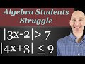 Solving Absolute Value Inequalities: And vs Or