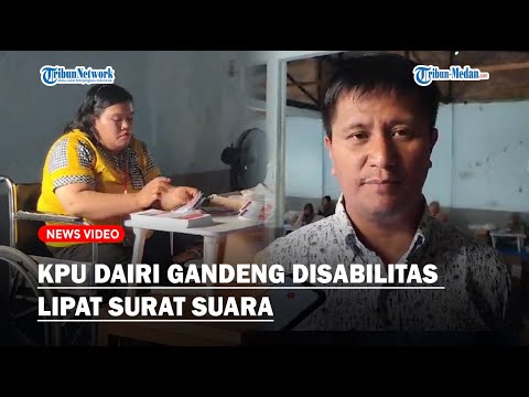 SATU-SATUNYA di Sumut, KPU Dairi Gandeng Disabilitas Bantu Lipat Surat Suara