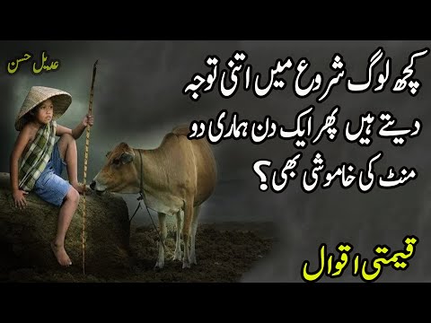 Kuch Log Shuru Mein Itani Tawajo Dete Hain Phir 1 Den | New Life Changing Urdu Quotes