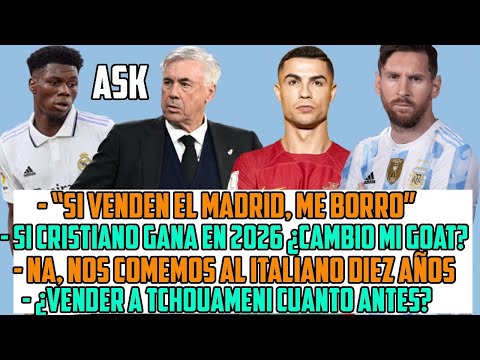 "SI FLORENTINO CONVIERTE EL EN UNA SAD Y LO VENDE A LOS ÁRABES DEJO DE SER DEL MADRID PARA SIEMPRE"