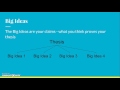 Mastering Big Ideas and Supporting Details in Writing