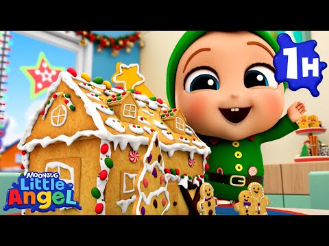 ✨Christmas House Decorations 🎁  Happy Holidays! from Little Angel | Melody Time: Moonbug Kids Songs