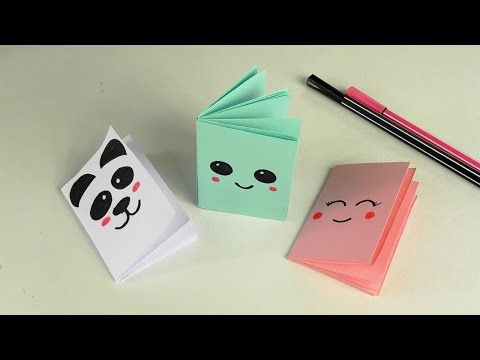 DIY Kawaii БЛОКНОТИК ИЗ 1 ЛИСТА БУМАГИ | МИНИ КАНЦЕЛЯРИЯ  СВОИМИ РУКАМИ