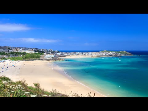 &#128308;Saint Ives Seaside&#127958;️Exploring Cornwall&#39;s Coastal Webcam&#127754;Phillack/Carbis/Gwithian&#127788;️Porthminster&#127749;Surf