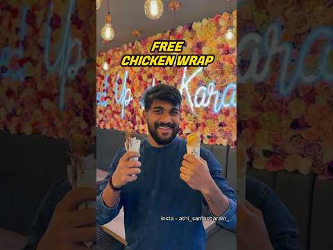 Free Chicken Wrap, Samosa And 20% Discount ? | #shorts #foodshorts #food #karakchai #offer #offers