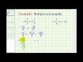 Multiplying and Simplifying Mixed Numbers