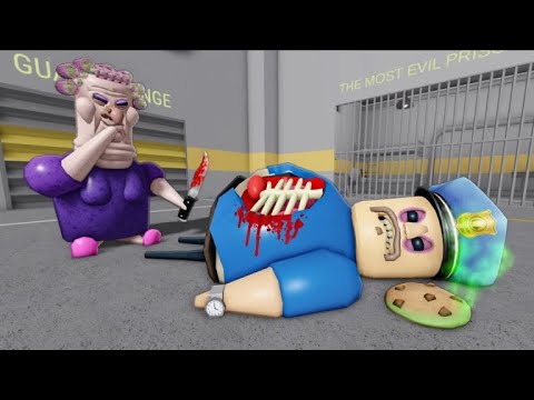 EVIL GRANDMA KILLED BY BARRY in BARRY'S PRISON RUN! #roblox #obby