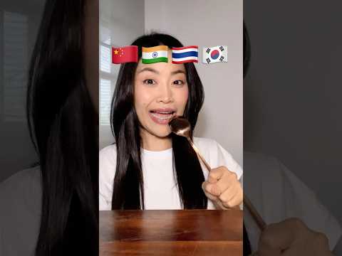 กินอาหารเผ็ด 4 ประเทศ 🌶️ #asmr #food #mukbang