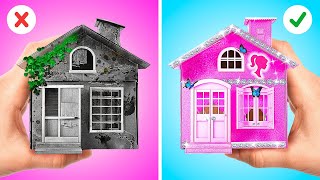 ALT VS SOFT TINY HOUSE 💗 Good vs Bad DIY Crafts! Makeover Challenge by 123 GO! SCHOOL