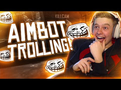 TROLLING A FAN WITH AIMBOT!!