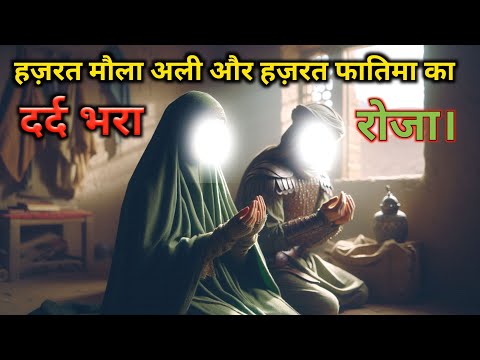 हज़रत बीबी फातिमा का दर्द भरा रोजा | सुन कर आंखों में आंसू आ जाएंगे | story of Hazrat fatima