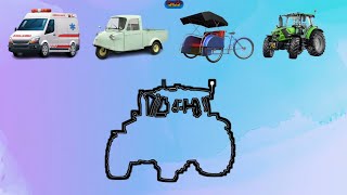 MENEBAK GAMBAR DENGAN BENAR!! POLA GAMBAR APAKAH INI?? MOBIL AMBULANCES,MOBIL BEMO,BECAK,TRACKTOR!!