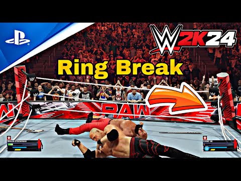 WWE 2K24: Braun Strowman vs Kane - The Ring Breaks | PS5 [4K60]