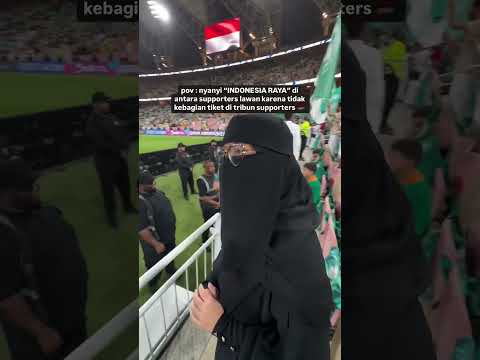 Begini rasanya nyanyikan lagu Indonesia Raya di tengah suporter Timnas Arab Saudi di kandang mereka