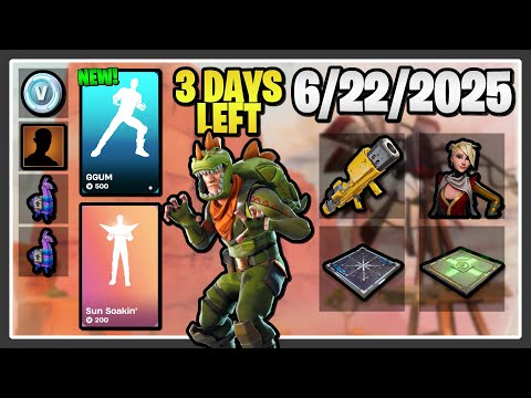 35 V-BUCKS, 3 DAYS LEFT FOR REX JONESY, *NEW* GGUM EMOTE