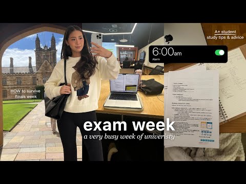 Exam Week at University 👩🏻‍🎓 study for finals, submitting assignments, sitting exams, 6AM wakeup
