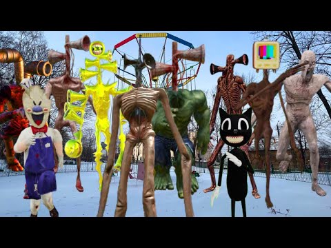 Siren Head Hulk Spider Man Among Us Monsters SCP in real life #funny #funnyvideo