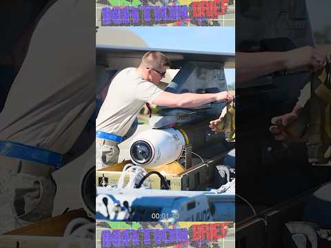 U.S. Air National Guard load ordnance onto F-16 Fighting Falcon