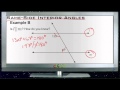 Same Side Interior Angles
