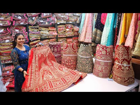 Cheapest Bridal And Designer Lehenga Choli With Price ! सस्ते लहंगे का होलसेल मार्केट ! SURAT !