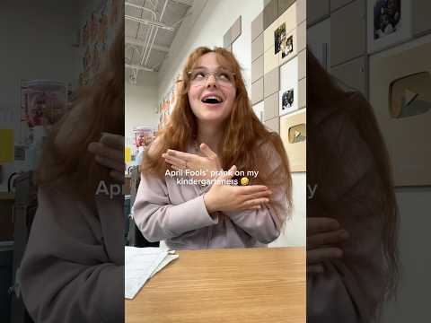 April Foolsโ day prank on my kindergarteners ๐คฃ๐คฃ๐คญ #teacher #kindergarten #aprilfoolspranks