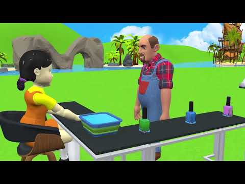 Squid Game vs Scary Teacher 3D Beautiful Dress Drawing or Error and Dressing Room 5 Times Challenge.